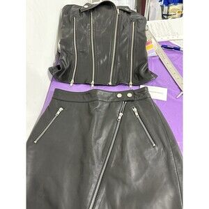 Lovers + Friends Black strapless top and bottom